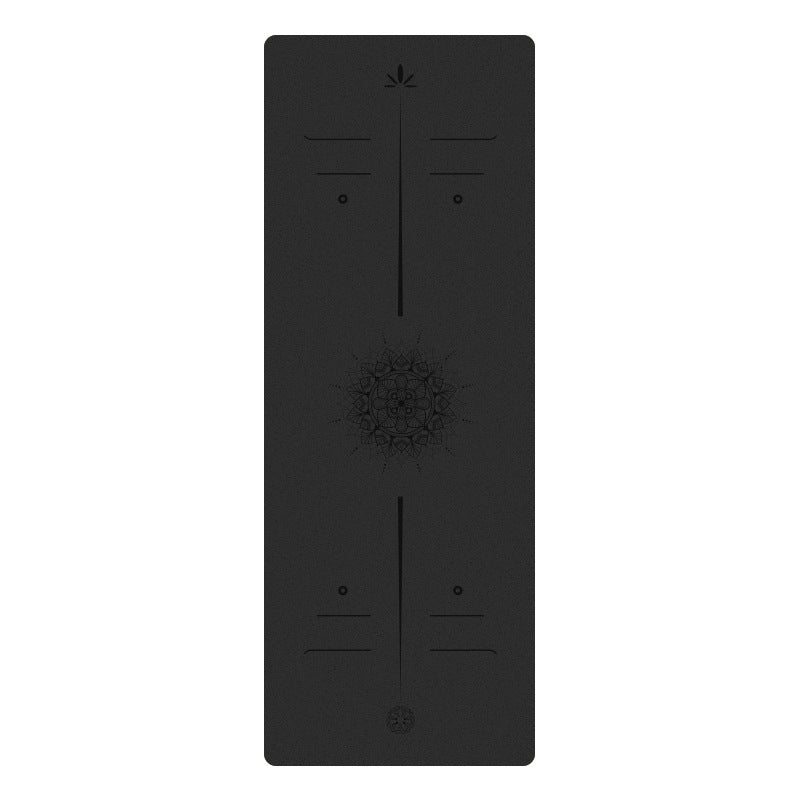 Premium Matte PU Natural Rubber Yoga Mat – Non-Slip Shock-Absorbing 5mm Mat