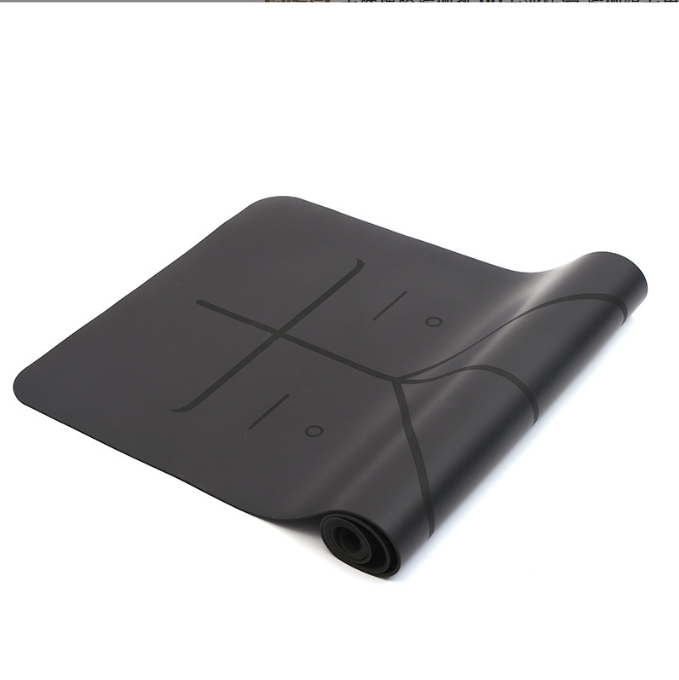 Professional Natural Rubber Yoga Mat – Non-Slip PU Surface, 5mm Thick