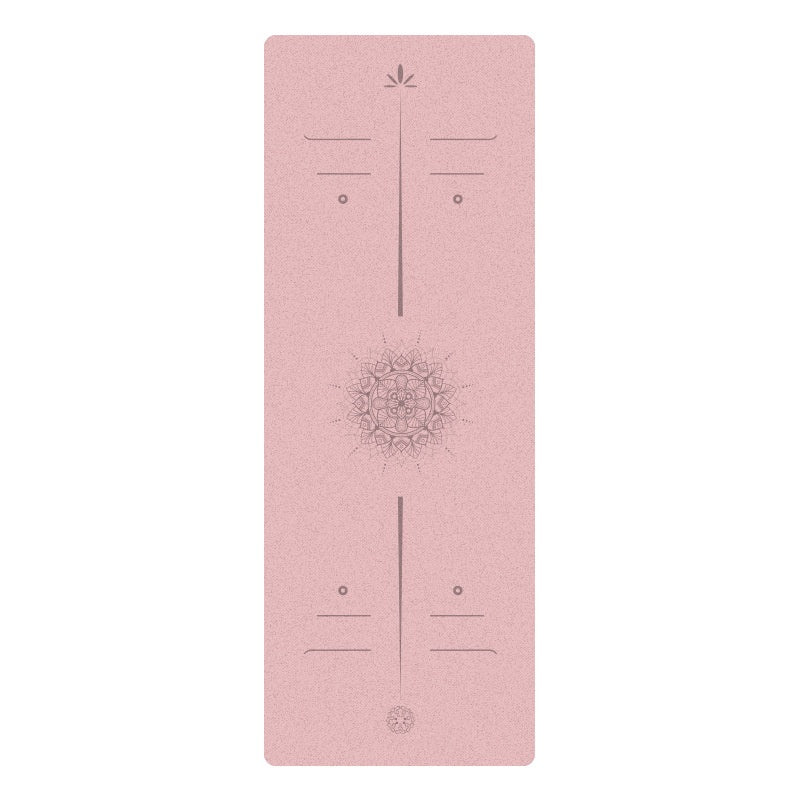 Premium Matte PU Natural Rubber Yoga Mat – Non-Slip Shock-Absorbing 5mm Mat