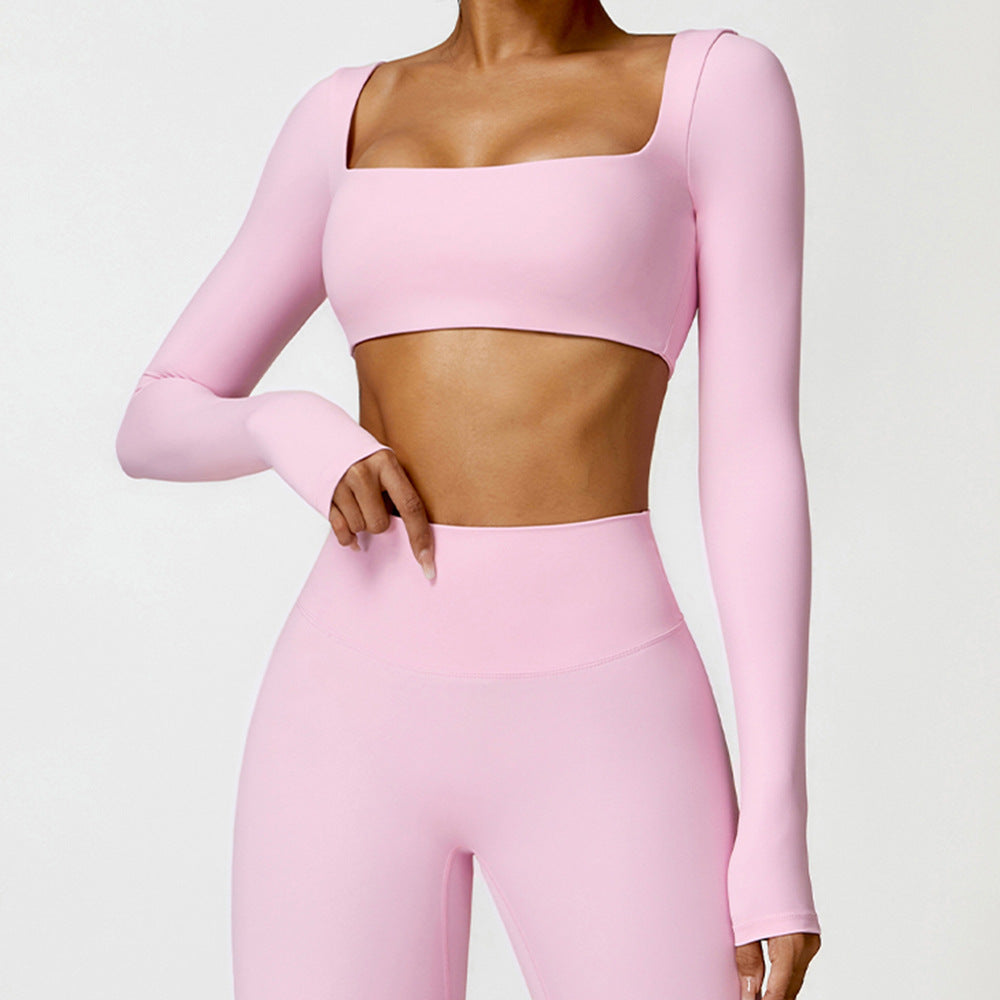 Repose & Renew Women's Long Sleeve Yoga Top – Soft Microfiber Brushed Fabric