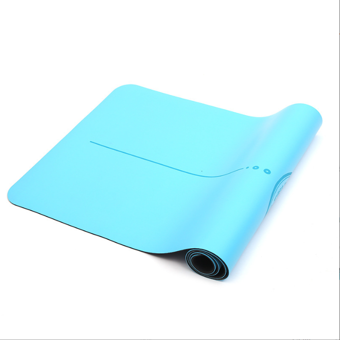 Professional Natural Rubber Yoga Mat – Non-Slip PU Surface, 5mm Thick
