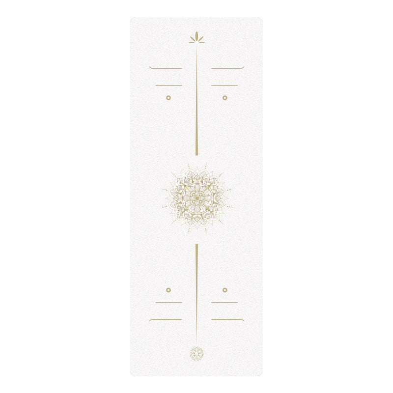 Premium Matte PU Natural Rubber Yoga Mat – Non-Slip Shock-Absorbing 5mm Mat