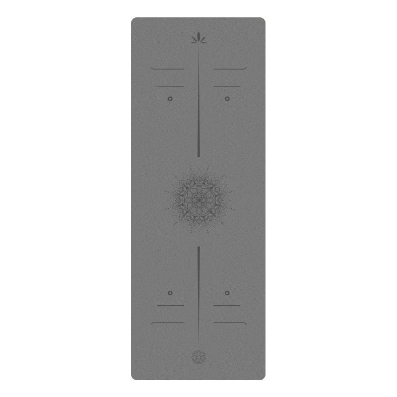 Premium Matte PU Natural Rubber Yoga Mat – Non-Slip Shock-Absorbing 5mm Mat