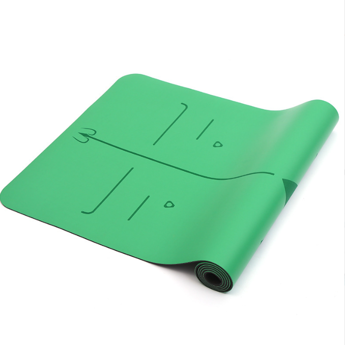 Professional Natural Rubber Yoga Mat – Non-Slip PU Surface, 5mm Thick