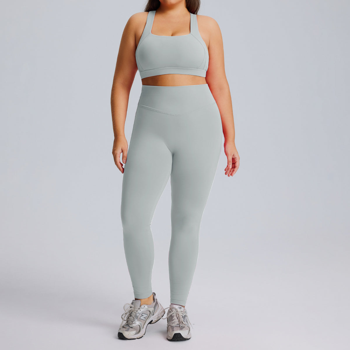 Women's Fitness Yoga Suit Set – Sports Bra & Long Pants