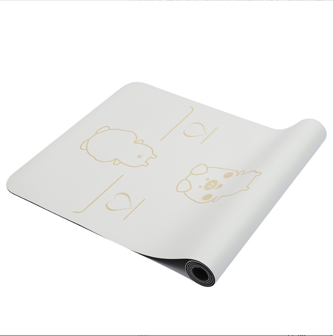 Professional Natural Rubber Yoga Mat – Non-Slip PU Surface, 5mm Thick