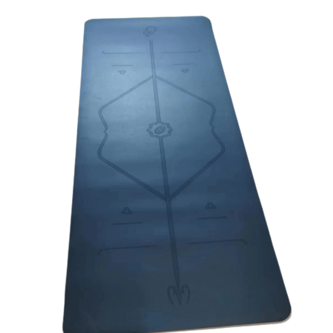 Professional Natural Rubber Yoga Mat – Non-Slip PU Surface, 5mm Thick