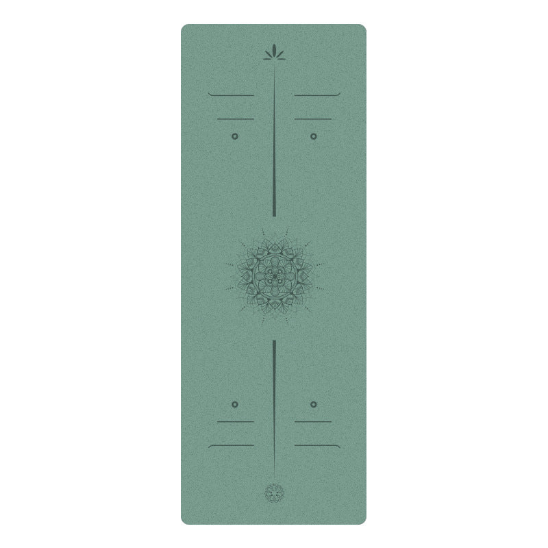 Premium Matte PU Natural Rubber Yoga Mat – Non-Slip Shock-Absorbing 5mm Mat
