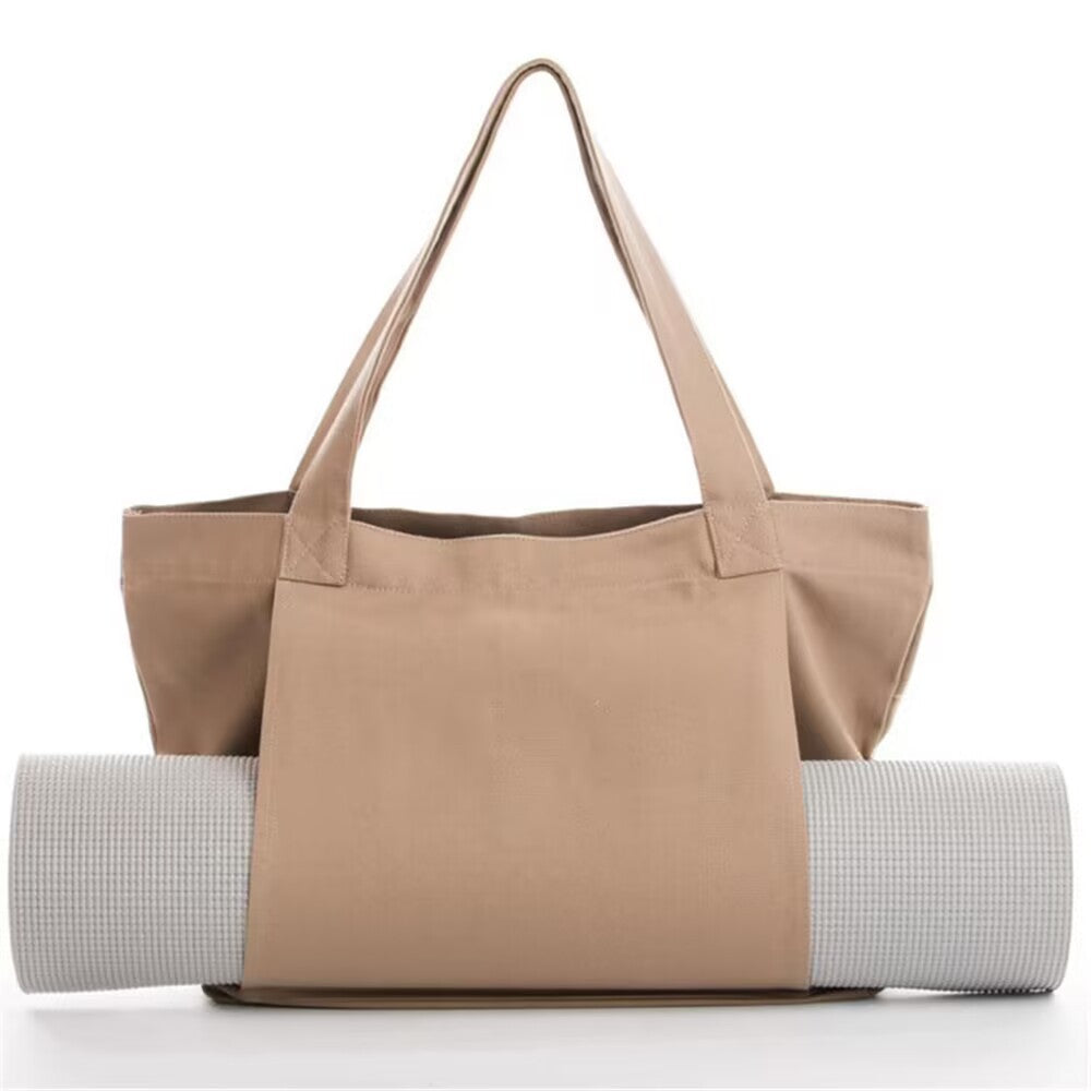 Canvas Yoga & Pilates Mat Shoulder Bag – Travel & Outdoor Exercise Carry Bag