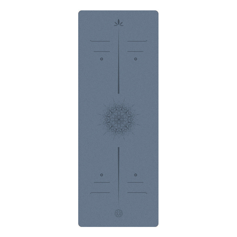 Premium Matte PU Natural Rubber Yoga Mat – Non-Slip Shock-Absorbing 5mm Mat