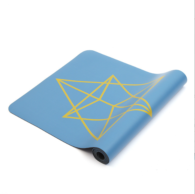 Professional Natural Rubber Yoga Mat – Non-Slip PU Surface, 5mm Thick