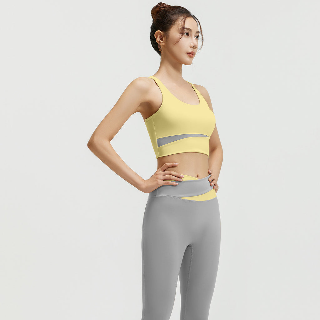 Women's High Waist Shockproof Hip-Lifting Yoga Suit Set – Bra & Leggings
