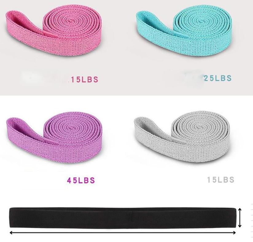 3-Piece Yoga & Dance Stretch Band Set – Polyester Cotton Rally Bands for Pilates & Fitness