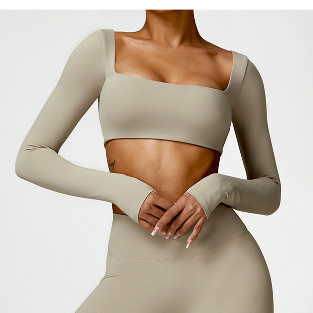 Repose & Renew Women's Long Sleeve Yoga Top – Soft Microfiber Brushed Fabric