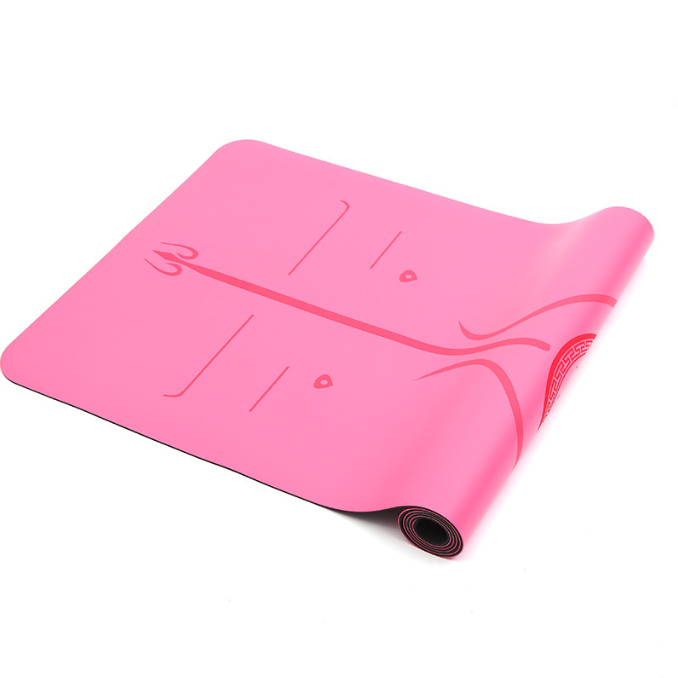Professional Natural Rubber Yoga Mat – Non-Slip PU Surface, 5mm Thick