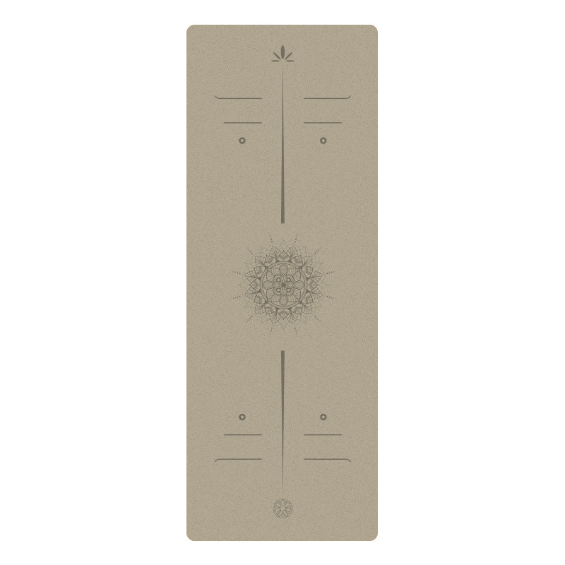 Premium Matte PU Natural Rubber Yoga Mat – Non-Slip Shock-Absorbing 5mm Mat