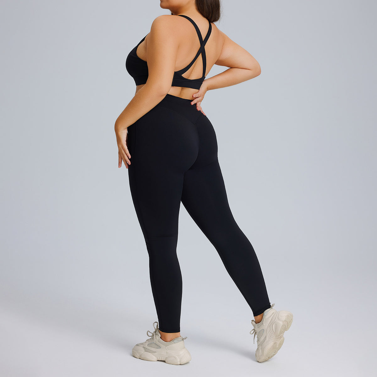 Women's Fitness Yoga Suit Set – Sports Bra & Long Pants