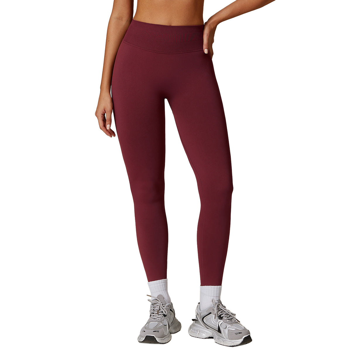 Women's Seamless Tummy Control Yoga Leggings – Running & Fitness