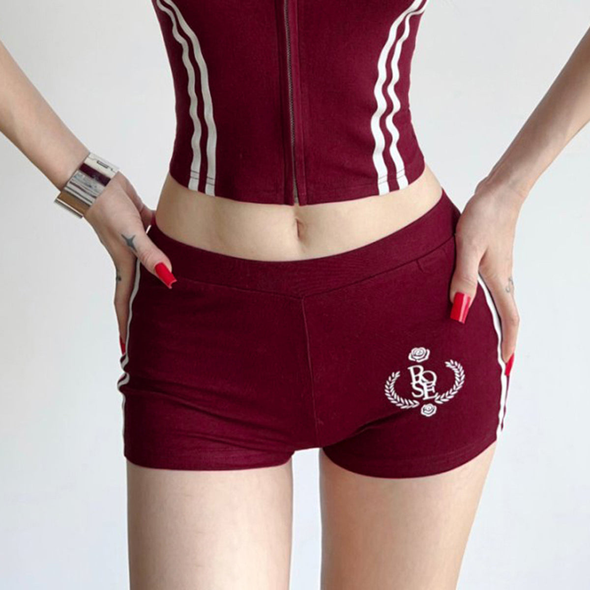 Repose & Renew Women's Printed Yoga Shorts – Hot Pants for Gym & Studio