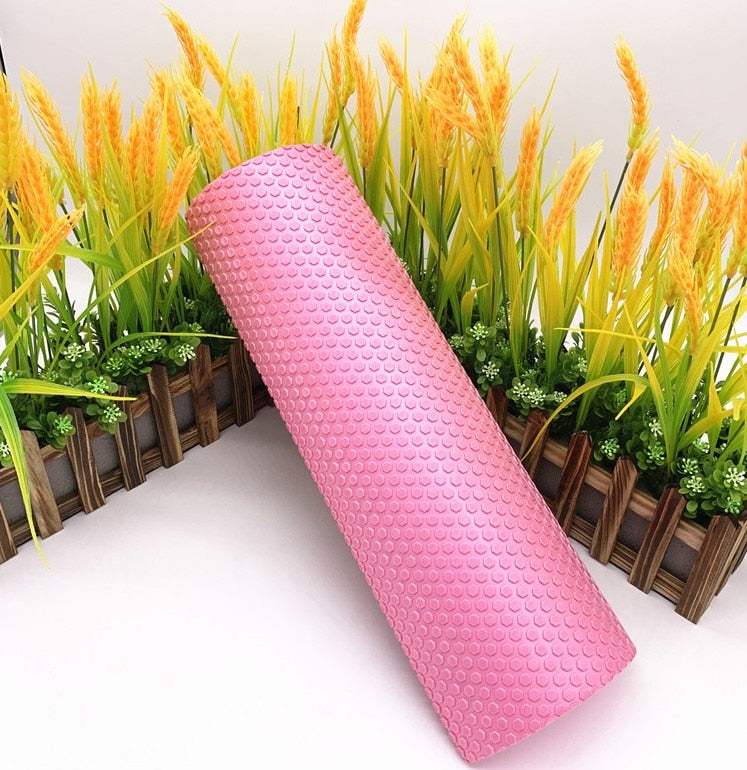 Half Round EVA Massage Foam Roller – 30cm Balance Pad & Yoga Block with Floating Point Massage