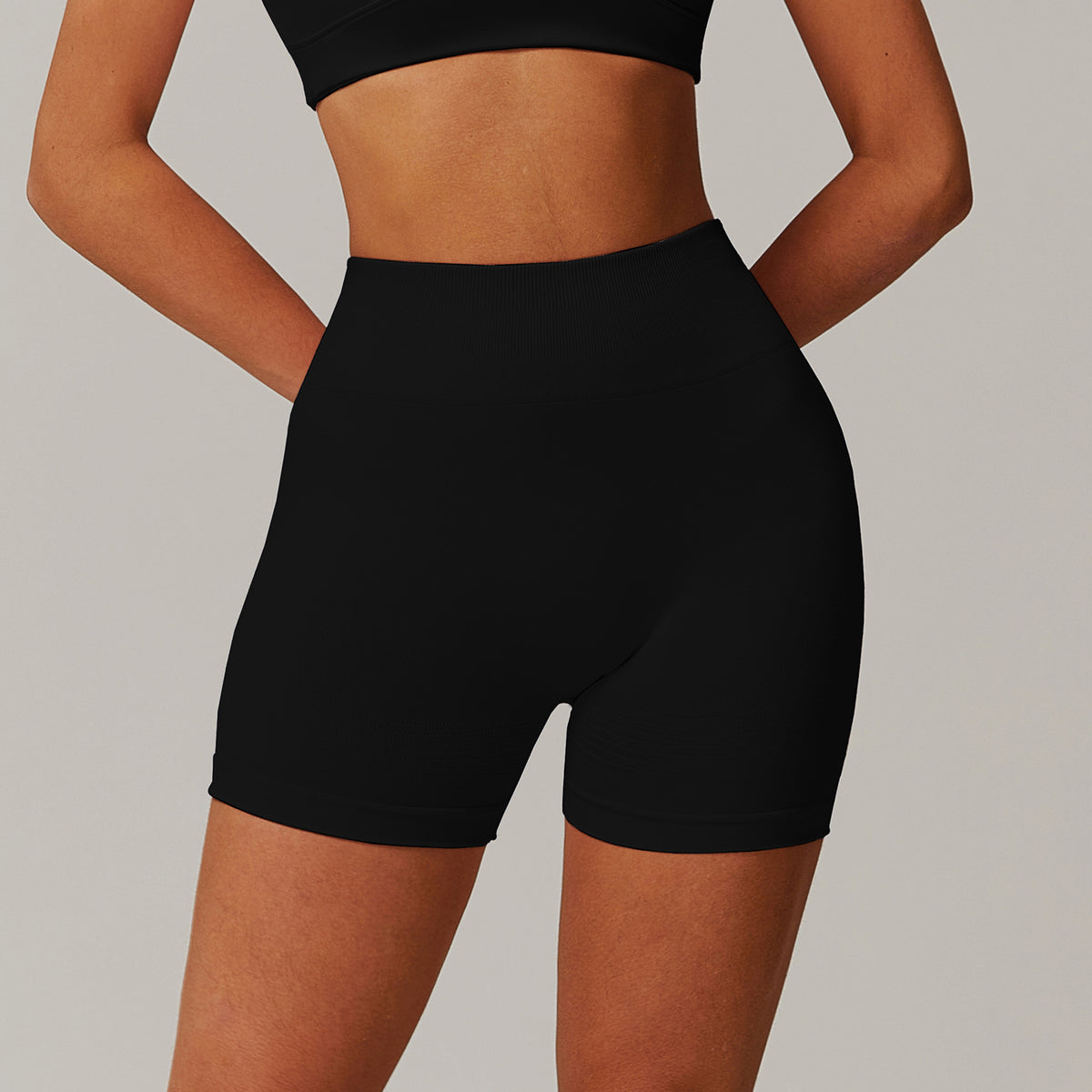 Repose & Renew Women's High Waist Sculpting Yoga Shorts – Nylon & Spandex