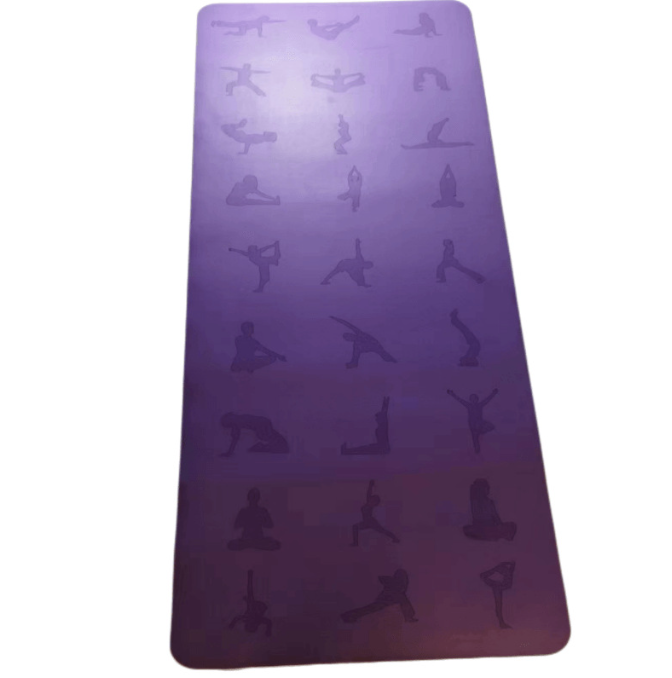 Professional Natural Rubber Yoga Mat – Non-Slip PU Surface, 5mm Thick