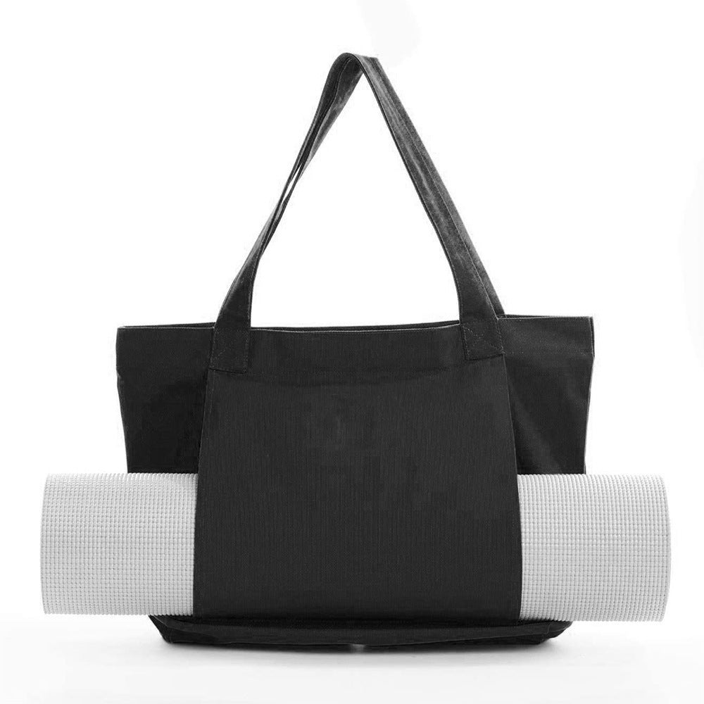 Canvas Yoga & Pilates Mat Shoulder Bag – Travel & Outdoor Exercise Carry Bag