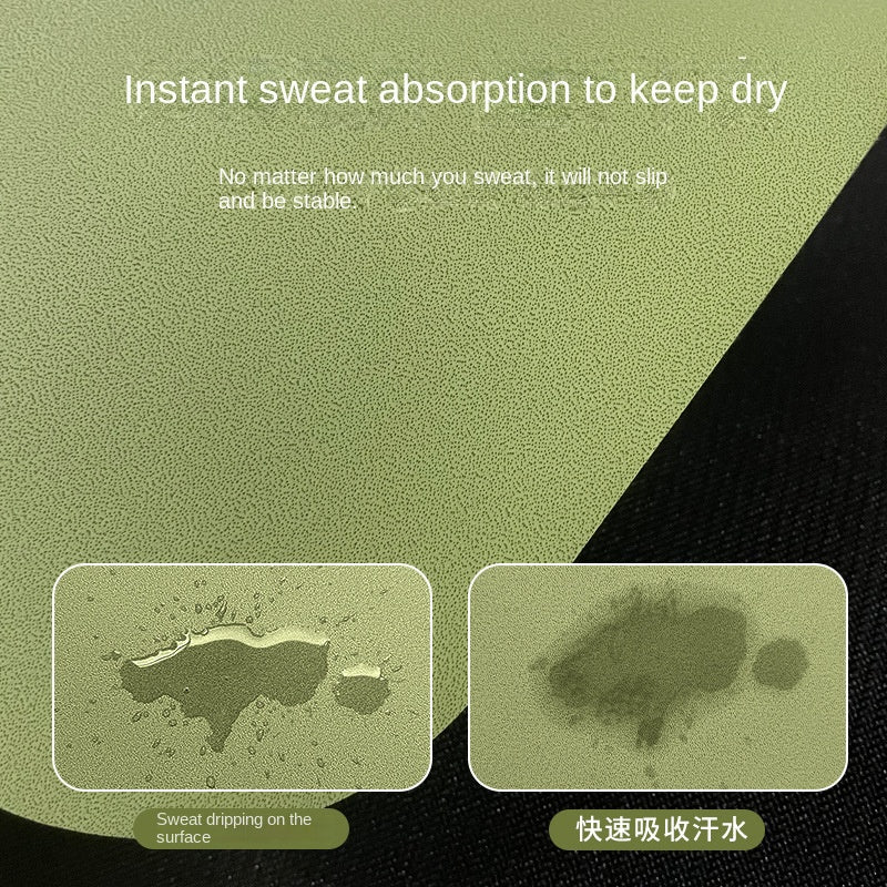 Premium Matte PU Natural Rubber Yoga Mat – Non-Slip Shock-Absorbing 5mm Mat