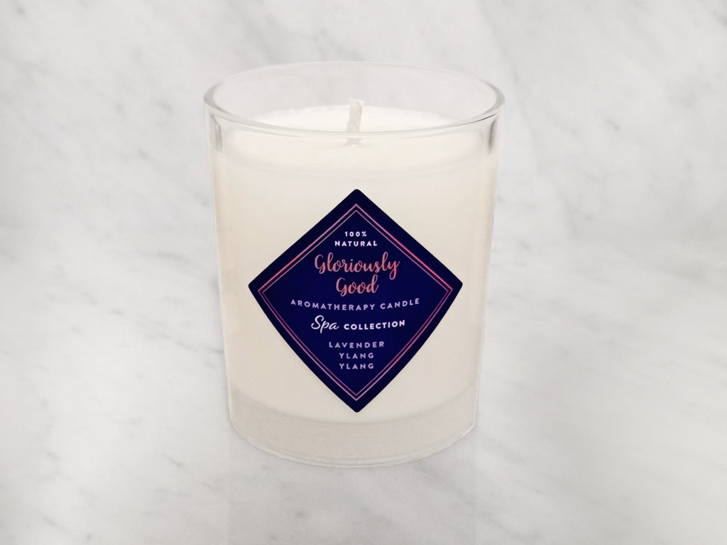 Lavender & Ylang Ylang Aromatherapy Candle | Natural Soy Wax | UK