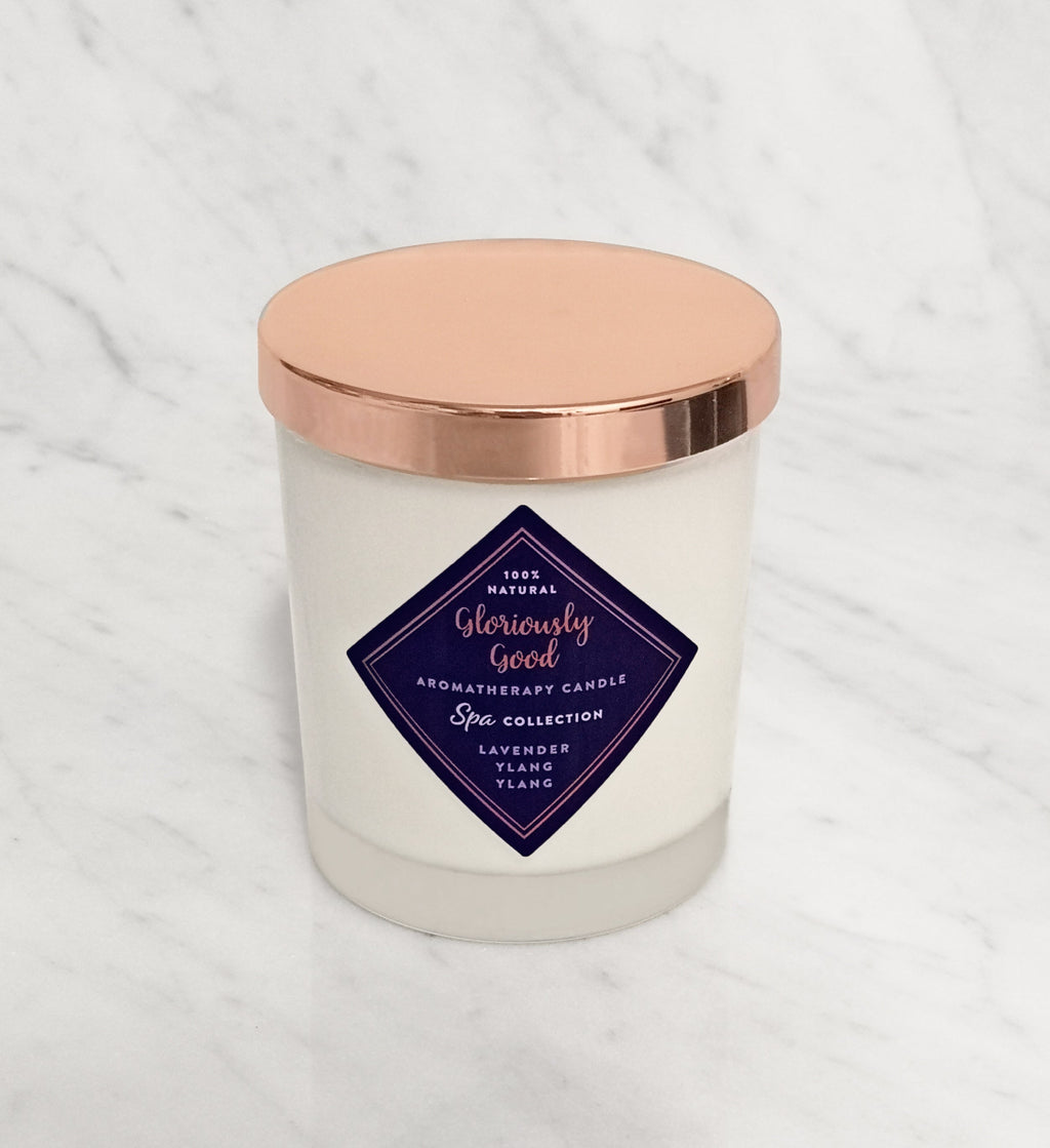 Lavender & Ylang Ylang Aromatherapy Candle | Natural Soy Wax | UK