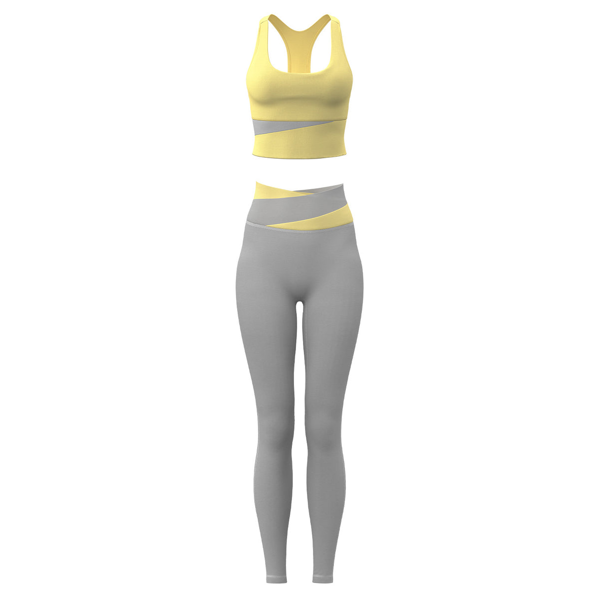 Women's High Waist Shockproof Hip-Lifting Yoga Suit Set – Bra & Leggings