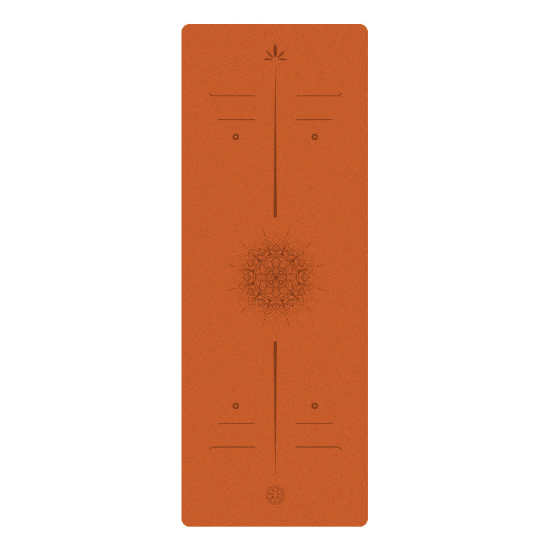 Premium Matte PU Natural Rubber Yoga Mat – Non-Slip Shock-Absorbing 5mm Mat