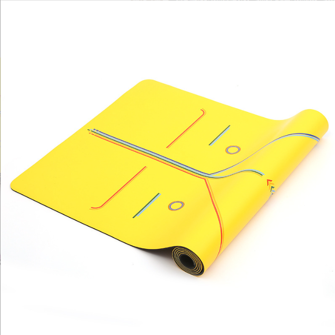Professional Natural Rubber Yoga Mat – Non-Slip PU Surface, 5mm Thick