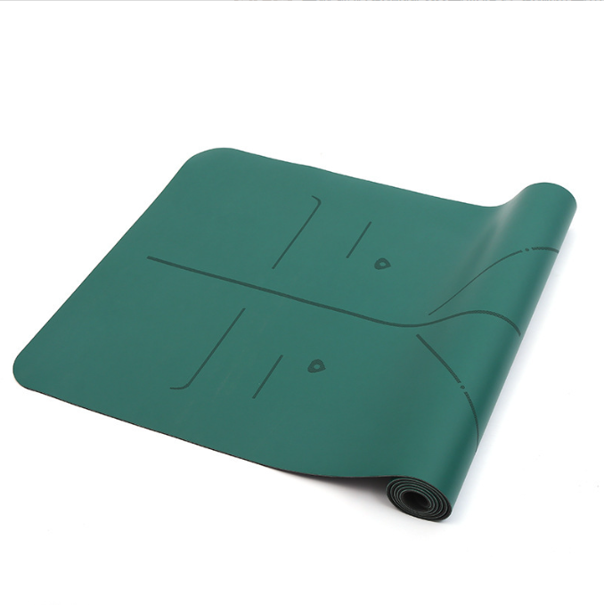Professional Natural Rubber Yoga Mat – Non-Slip PU Surface, 5mm Thick