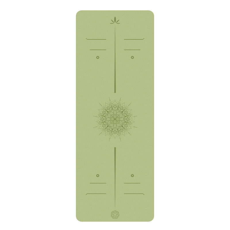 Premium Matte PU Natural Rubber Yoga Mat – Non-Slip Shock-Absorbing 5mm Mat