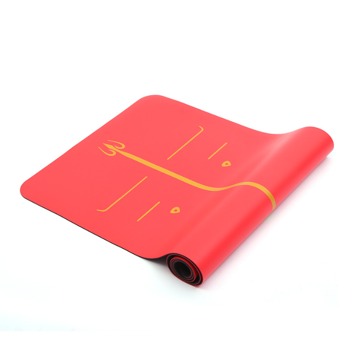 Professional Natural Rubber Yoga Mat – Non-Slip PU Surface, 5mm Thick