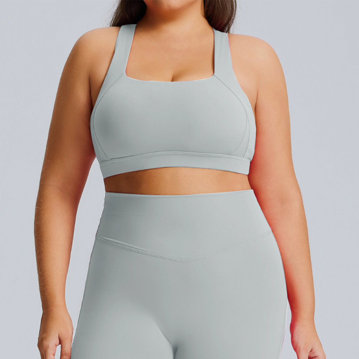 Women's Fitness Yoga Suit Set – Sports Bra & Long Pants