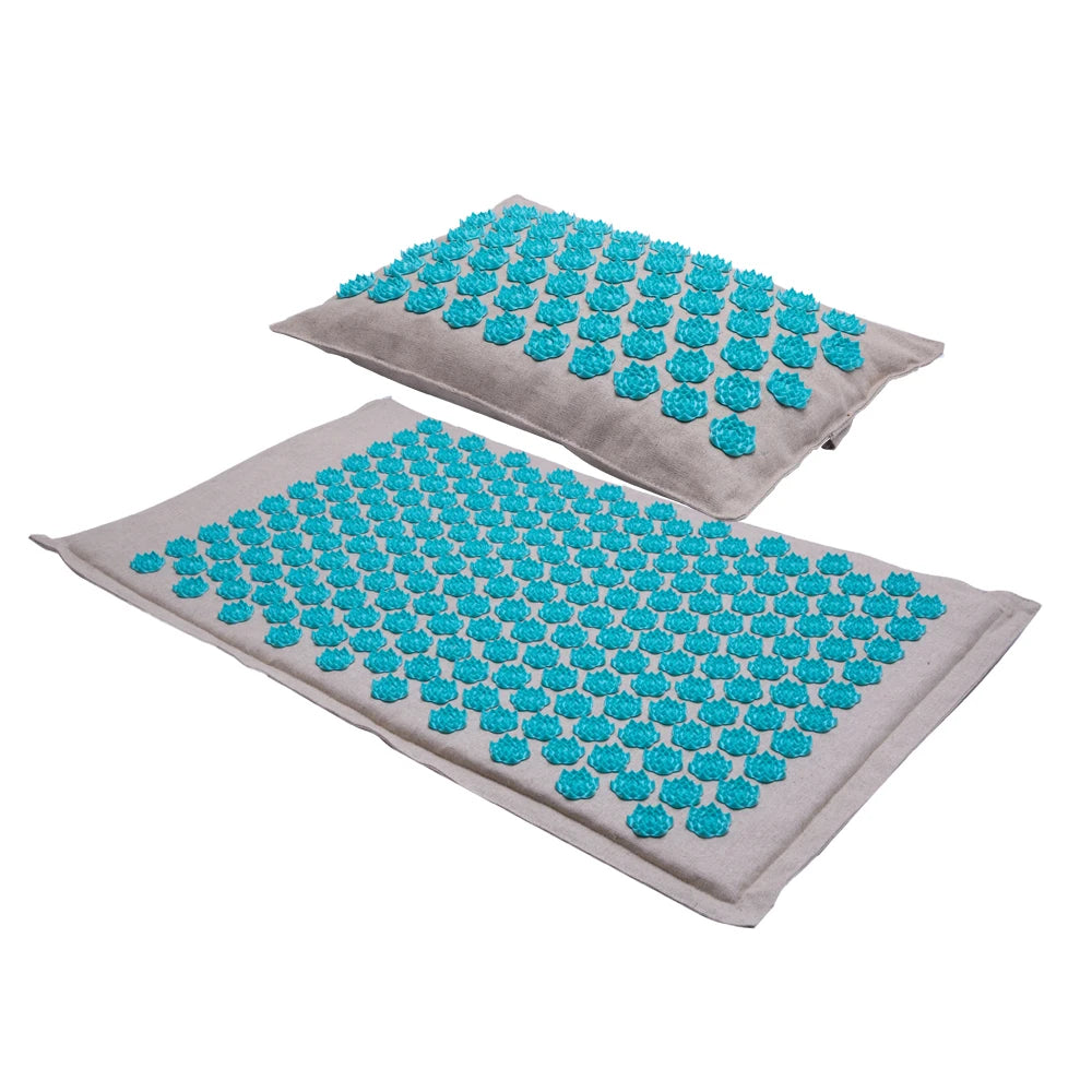 Lotus Spike Acupressure Mat & Pillow Set – Therapeutic Pressure Point Relief