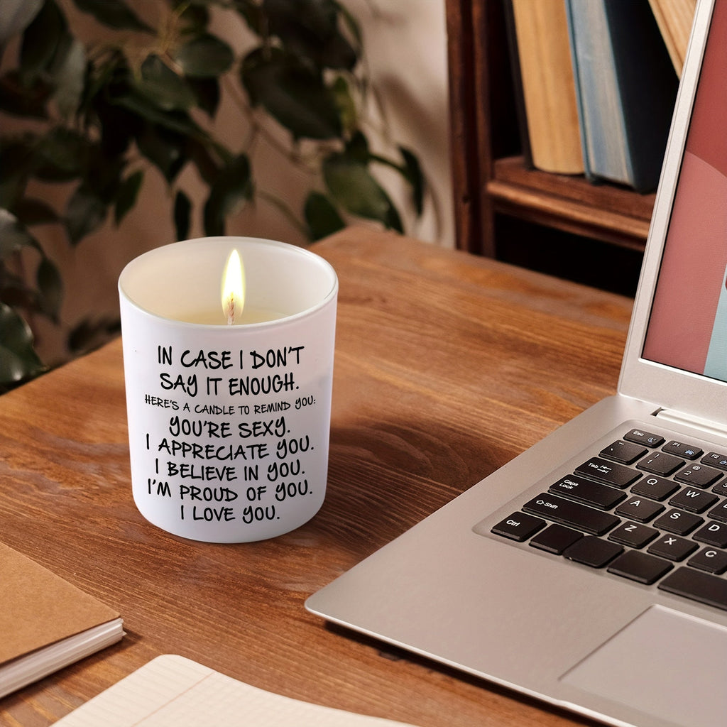 Lavender Scented Soy Candle with Glass Jar